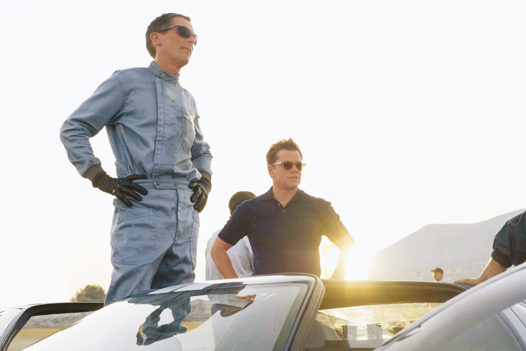 Christian Bale and Matt Damon in Twentieth Century Fox’s FORD V. FERRARI.