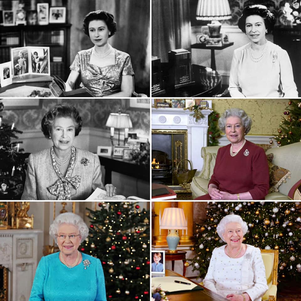 英國女王歷來聖誕文告畫面（FB@The Royal Family）