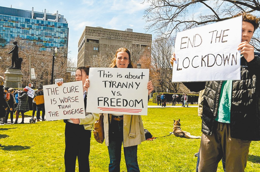 加拿大新冠肺炎示威者（來源：flickr）