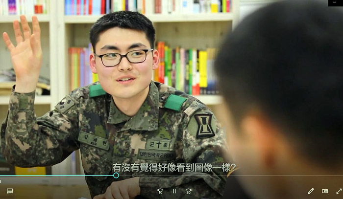 韓國的722炮兵大隊見證分享。（取自韓語戲劇聖經官網）