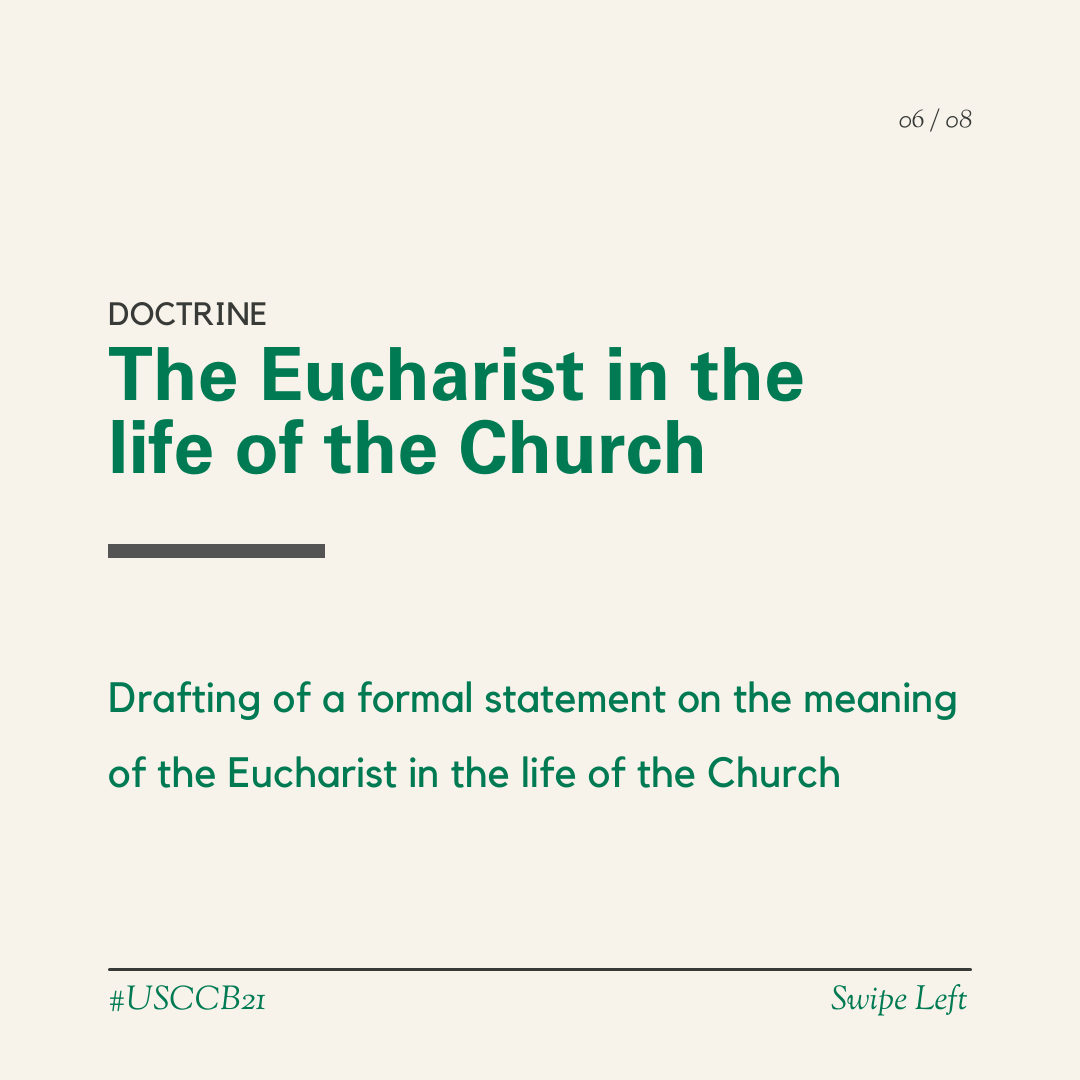 將草擬「聖體聖事在教會生活中的意義」教導文件。（圖／翻攝自FB@usccb）