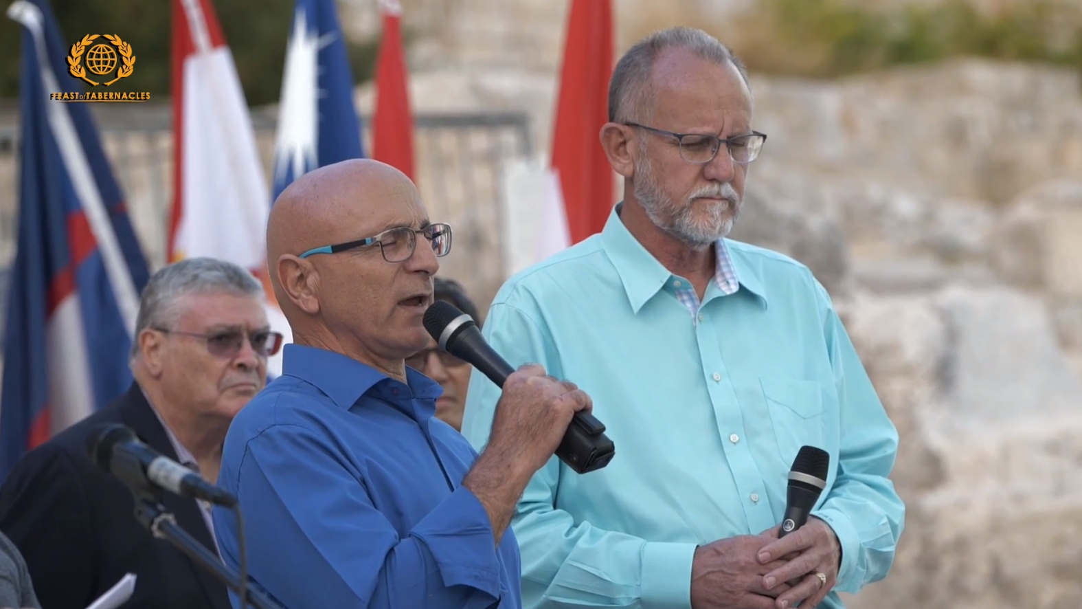 左：蘇奧迪牧師、右：ICEJ行政副主席丹尼森。