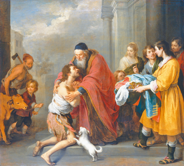 圖6. Bartolomé Esteban Murillo, Return of the Prodigal Son, 1667-1670; Oil on canvas, 236 x 262 cm; National Gallery of Art, Washington
