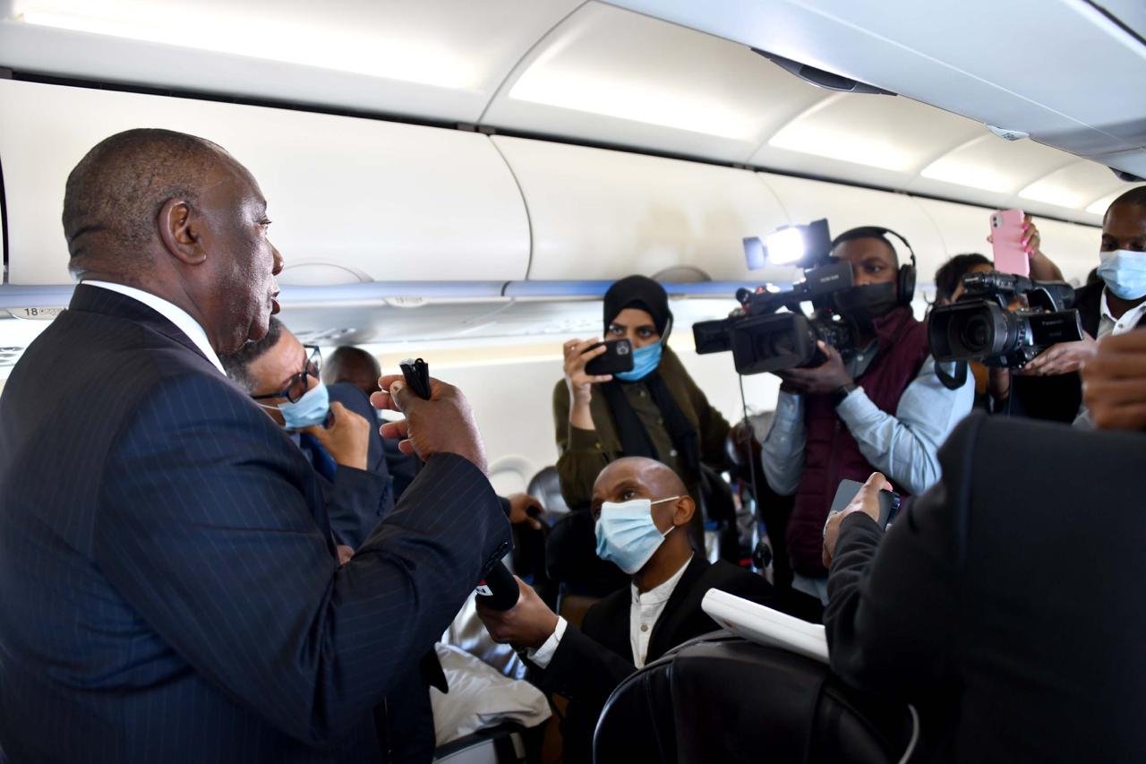 南非總統拉瑪佛沙將前往訪問西非國。（圖／Twitter@GovernmentZA）
