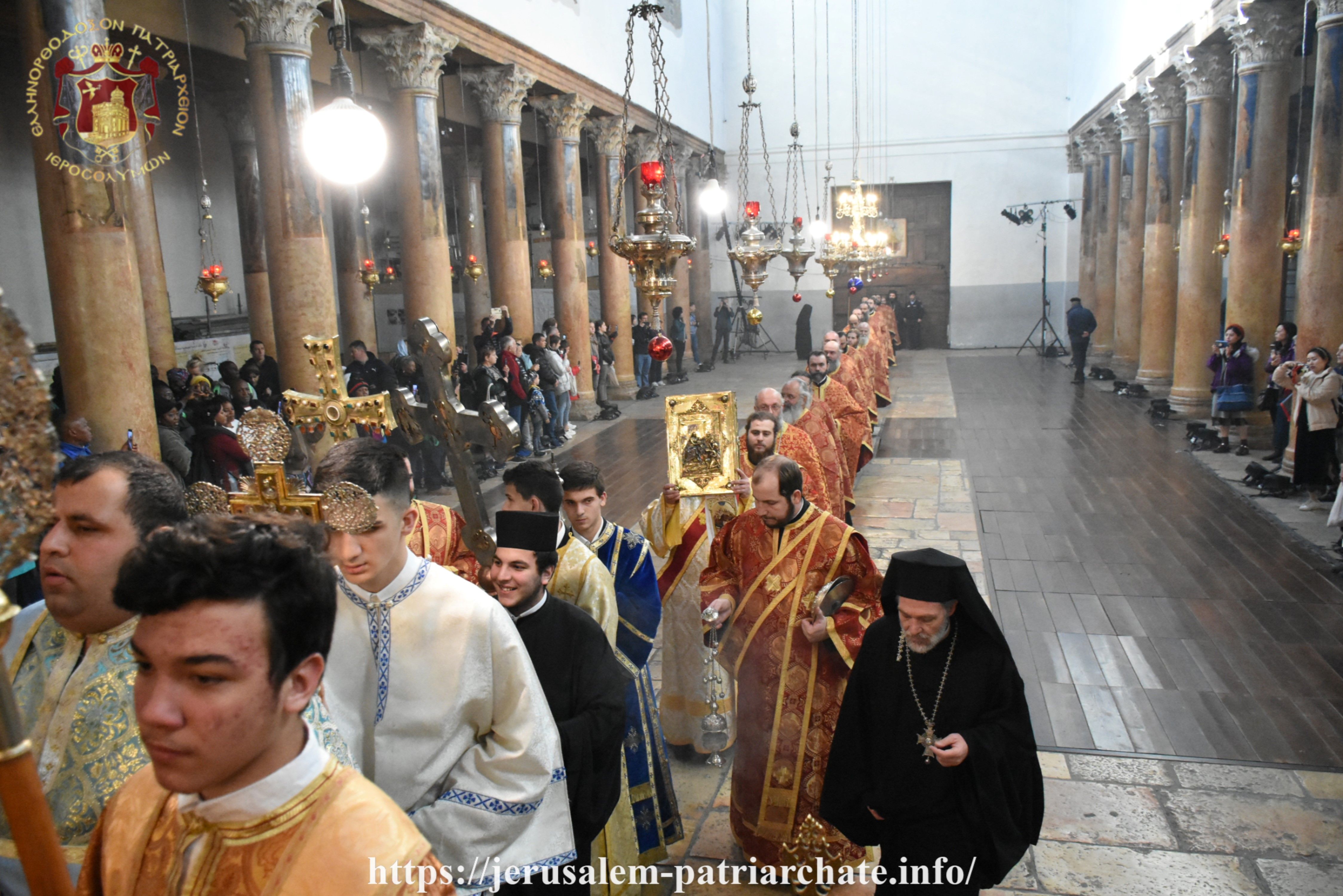 2020年1月6日儒略曆聖誕節前夕的慶祝活動。（圖／the Patriarchate of Jerusalem官網）