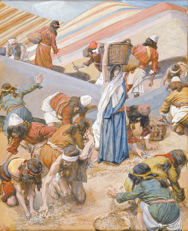 "The Gathering of the Manna", by James Tissot,1896-1902