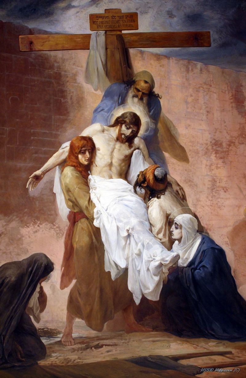 聖三一大教堂的畫作〈耶穌下十字架〉。（圖／wiki）