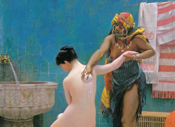 ▲〈浴場〉（Le Bain, or The Bath, 1880-1885, by Jean-Léon Gérôme - The AMICA Library, Public Domain, https://commons.wikimedia.org/w/index.php?curid=40112180）。