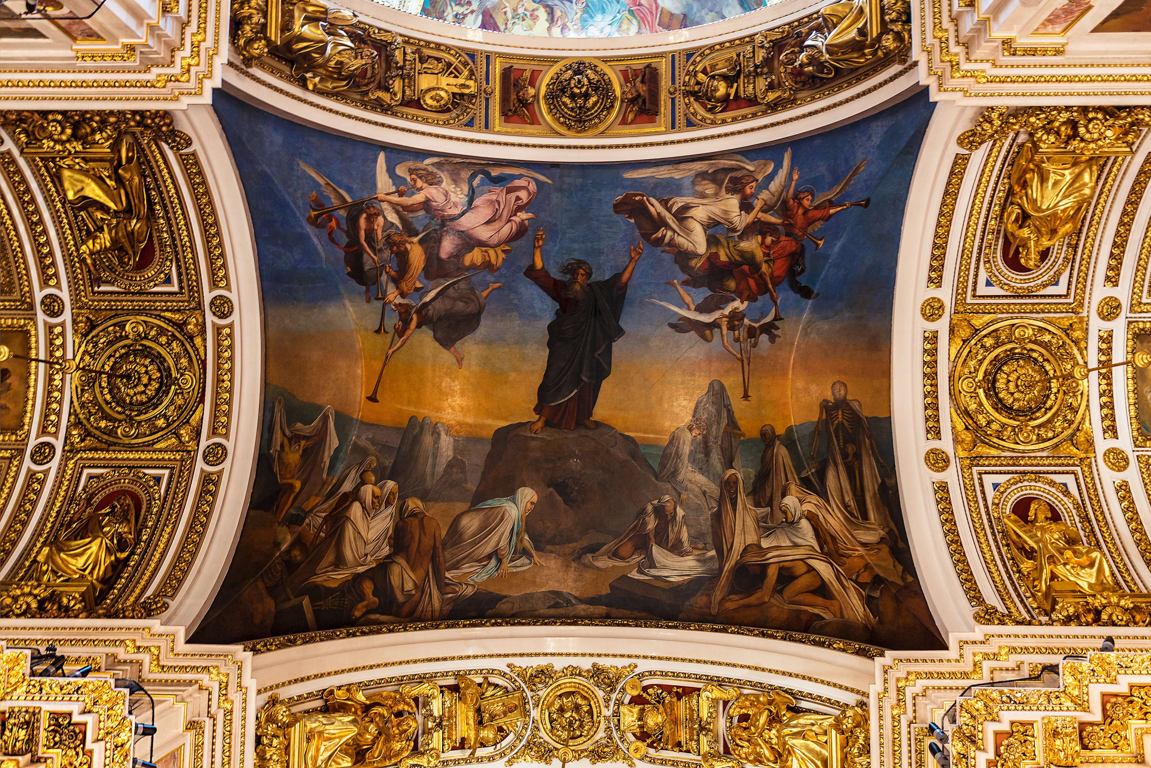 俄羅斯聖彼得堡聖以撒大教堂壁畫「以西結的異象」。