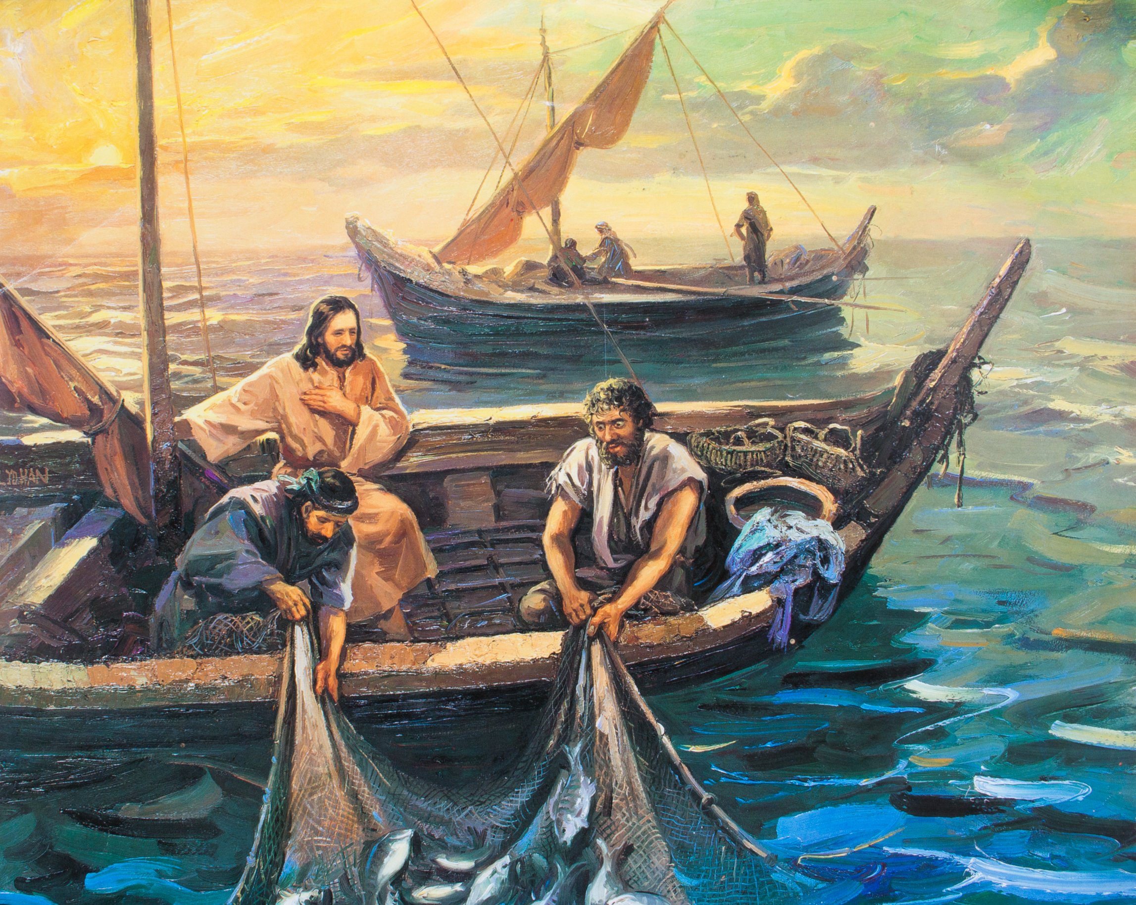基督徒也許會如彼得一樣，在撒網捕魚時，因經歷耶穌所行的神蹟奇事感到驚奇。