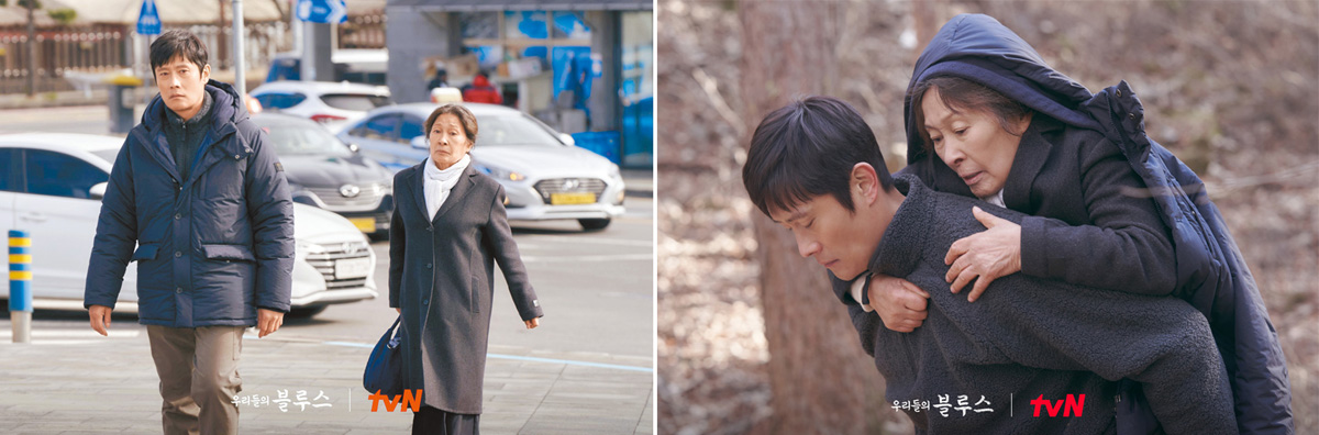 李東昔（左）的喜怒無常，來自母親改嫁後的家庭創傷。（翻攝自 tvN FB)