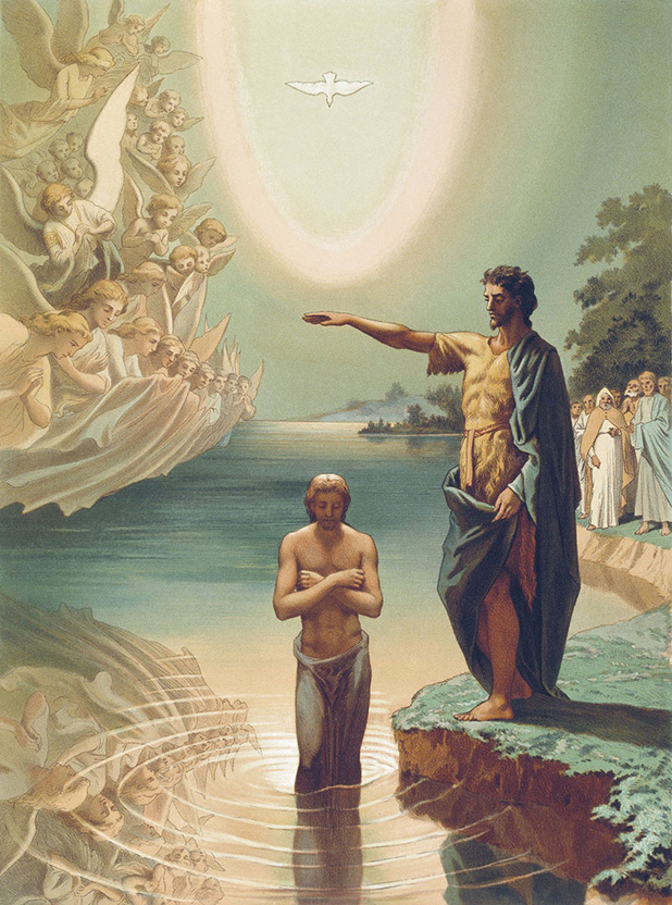 "The Baptism of Christ", by Grigory Gaagarin, c. 1840–1850