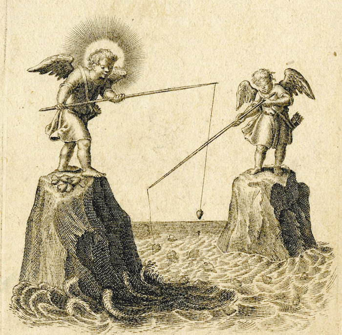 圖3. anonymous, Divine Love Catches Multiple Fishes. Fisher's Love, 1628