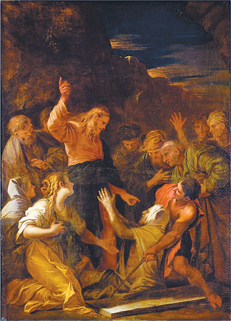 "Christ cleansing a leper", Jean-Marie Melchior Doze, 1864
