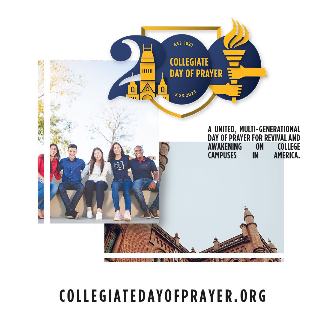 2023美國大學禱告日今年因阿斯伯里大學復興運動，引起全球關注。(圖／翻攝自Twitter@Franklin_Graham）