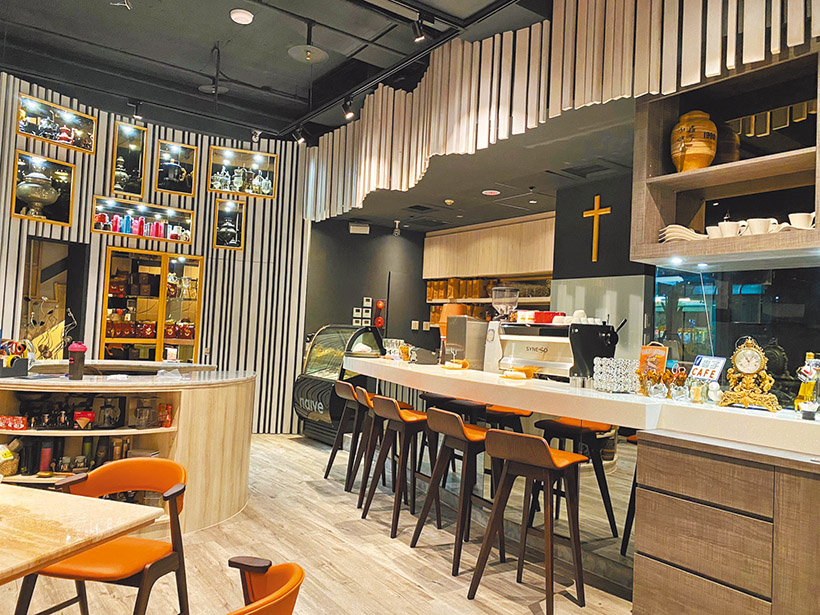 齊成咖啡廳成為一個福音空間。 （受訪者提供）