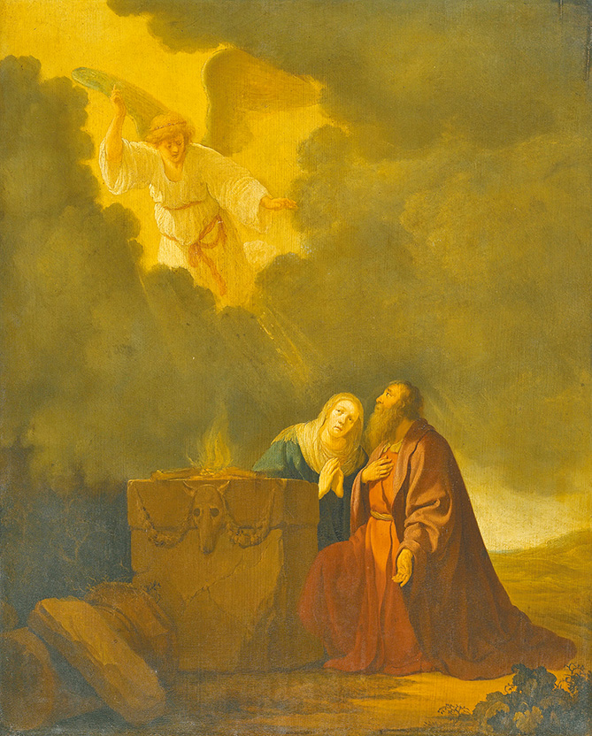"The Sacrifice Of Manoah", by Willem de Poorter, 1642