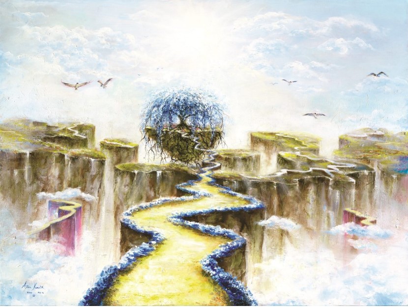 12歲畫作〈生命樹〉。（圖／翻攝自akiane.com）