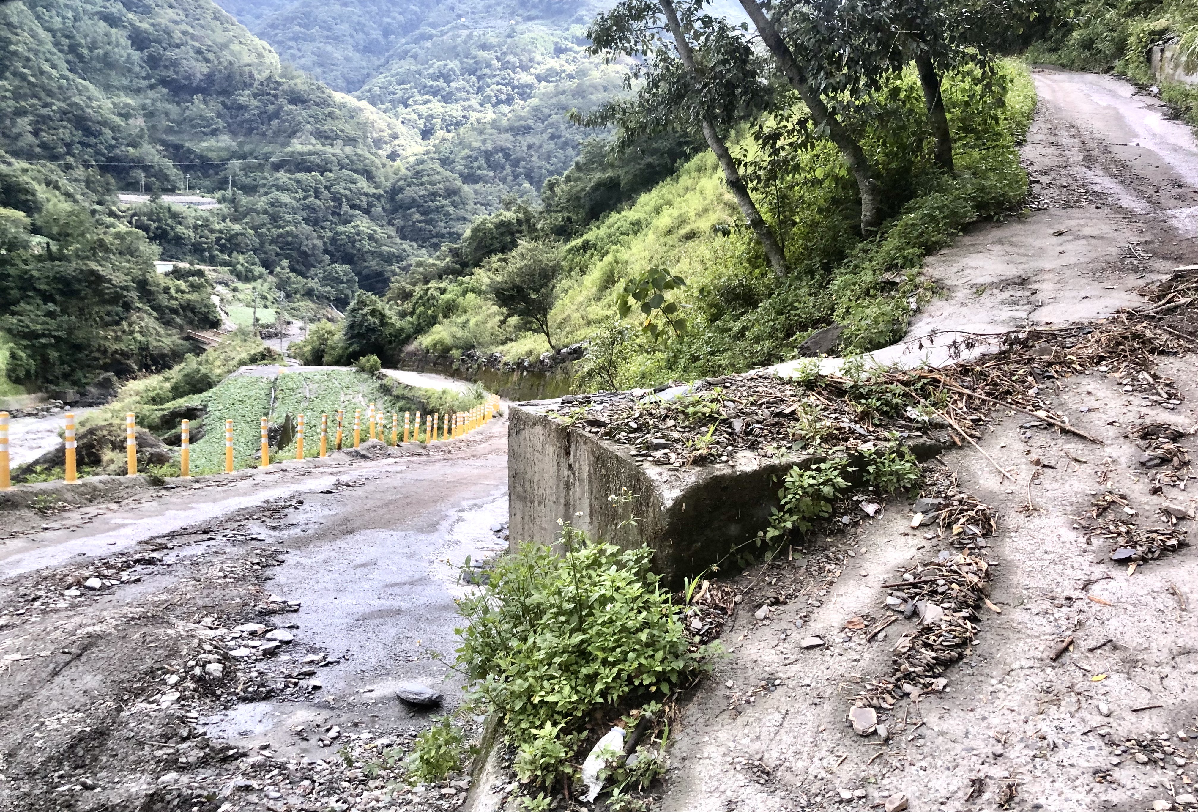 經過的產業道路。(圖/李容珍攝影)