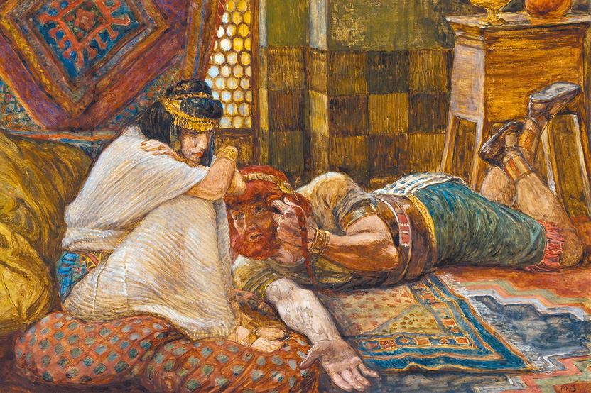 "Samson Reveals His Secret to Delilah",  by James Tissot