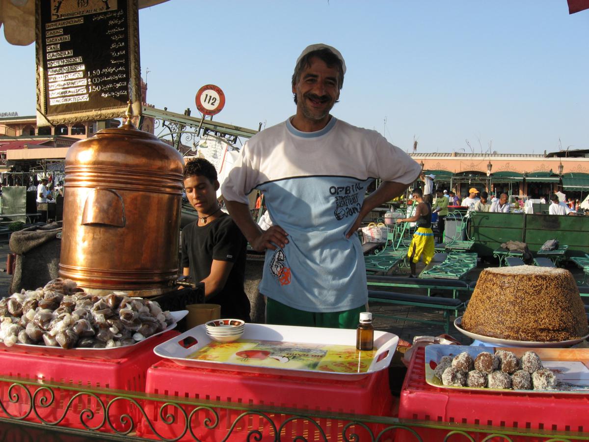馬拉喀什平時的街頭小吃。（圖／Wikimedia）