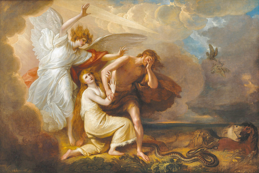 "The Expulsion of Adam and Eve from Paradise", by Benjamin West