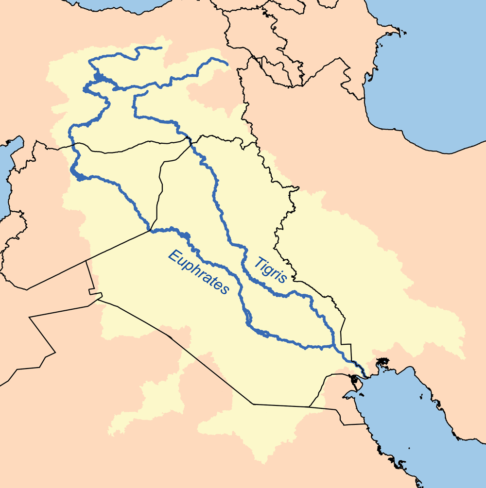 兩河流域創造肥沃月彎。（Wikimedia）