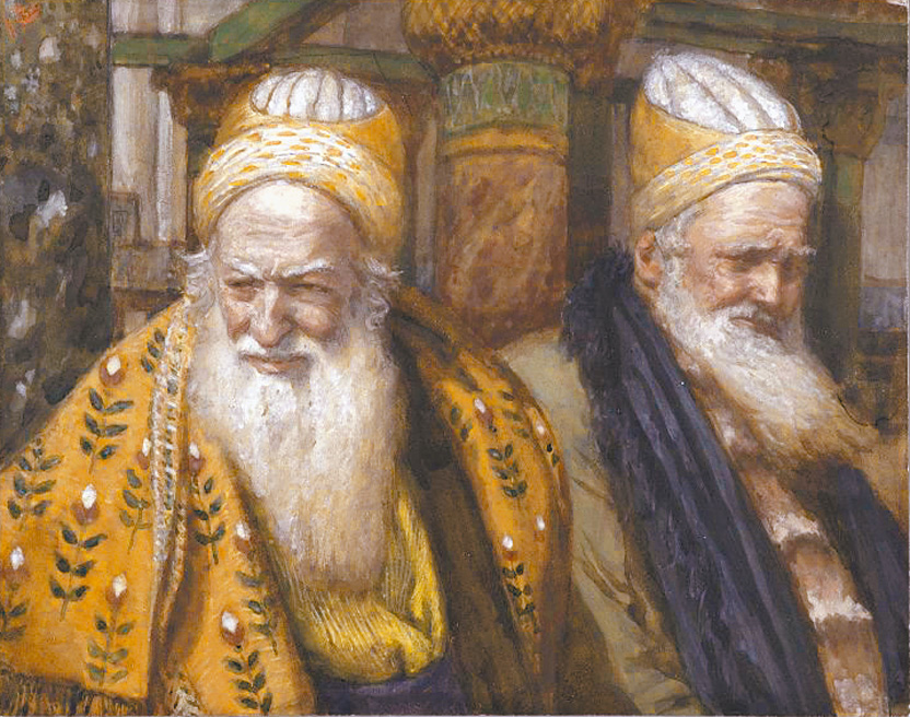 "Annas and Caiaphas", by James Tissot