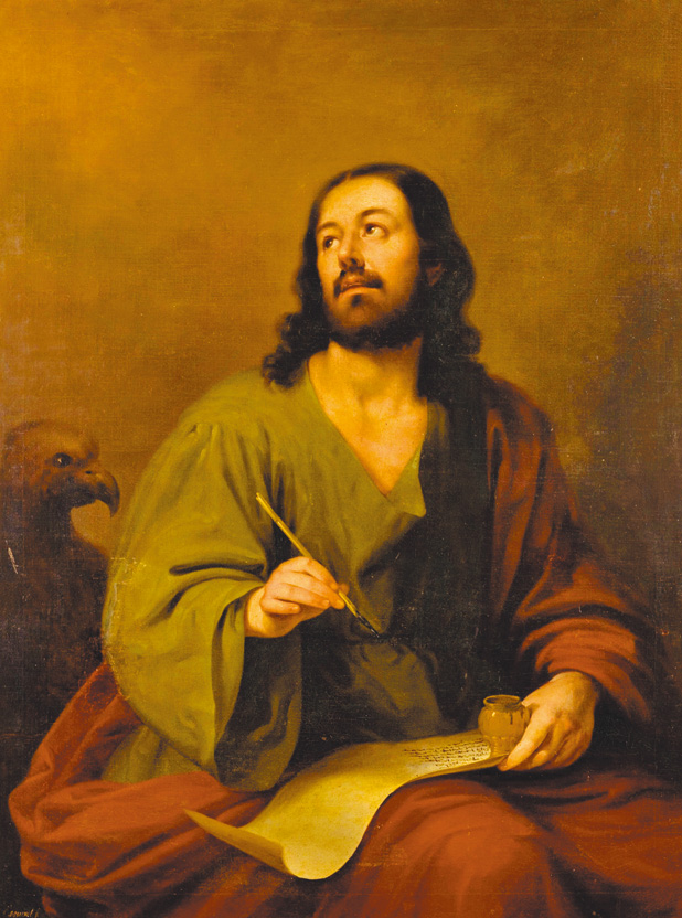 "Saint John Evangelist",  by Antonio María Esquivel