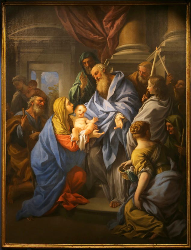 "presentazione di gesù al tempio", by Anton domenico gabbiani