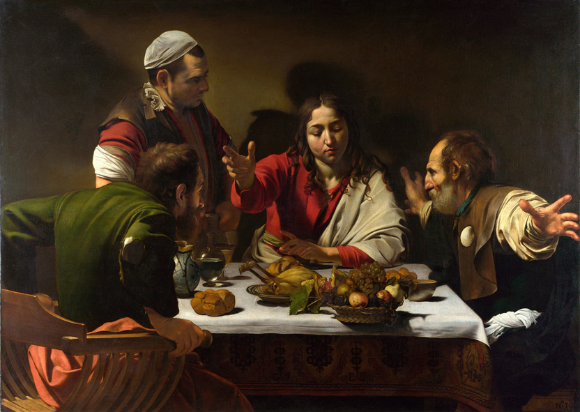 "Supper at Emmaus", by Caravaggio