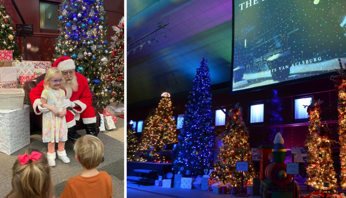 國家鐵路博物館的聖誕節活動有聖誕老公公，吸引很多家長帶小朋友參加。更需謹防他們受黑暗勢力影響。（圖／翻攝自FB@nationalrailroadmuseum）