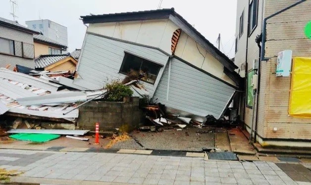日本基督徒被毀損的房子。(翻攝自基督教團中部教區官網)