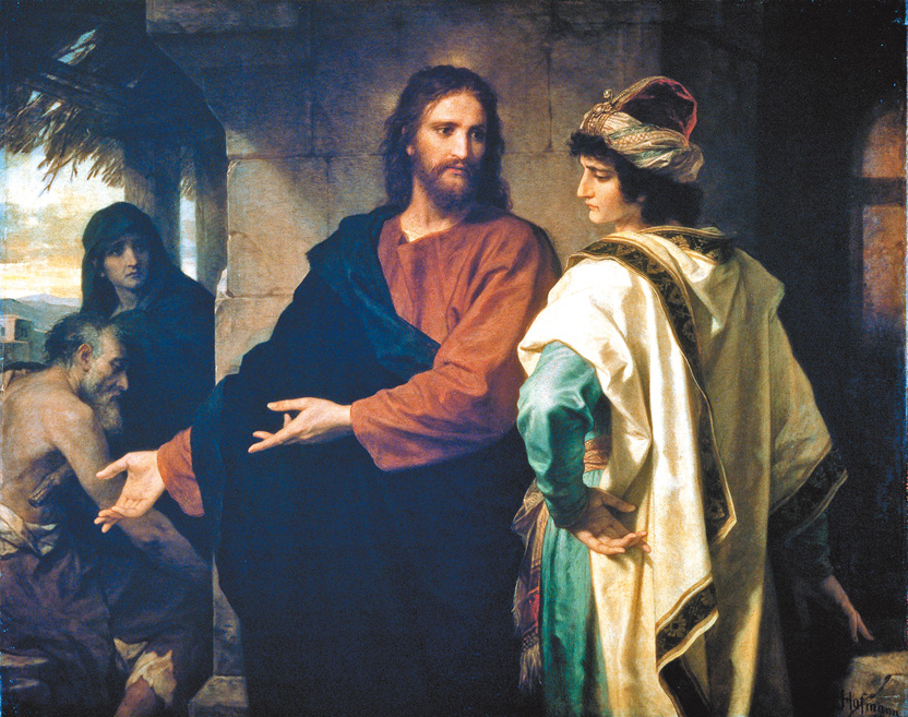 "Christ and the Rich Young Ruler"  by Heinrich Hofmann