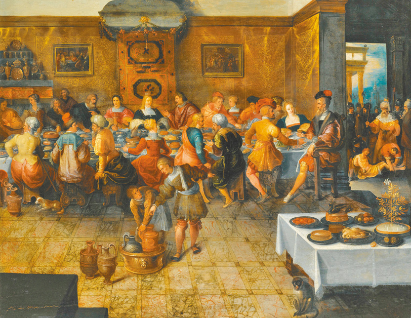 "The Parable Of The Wedding Feast", by Frans Francken the Younger