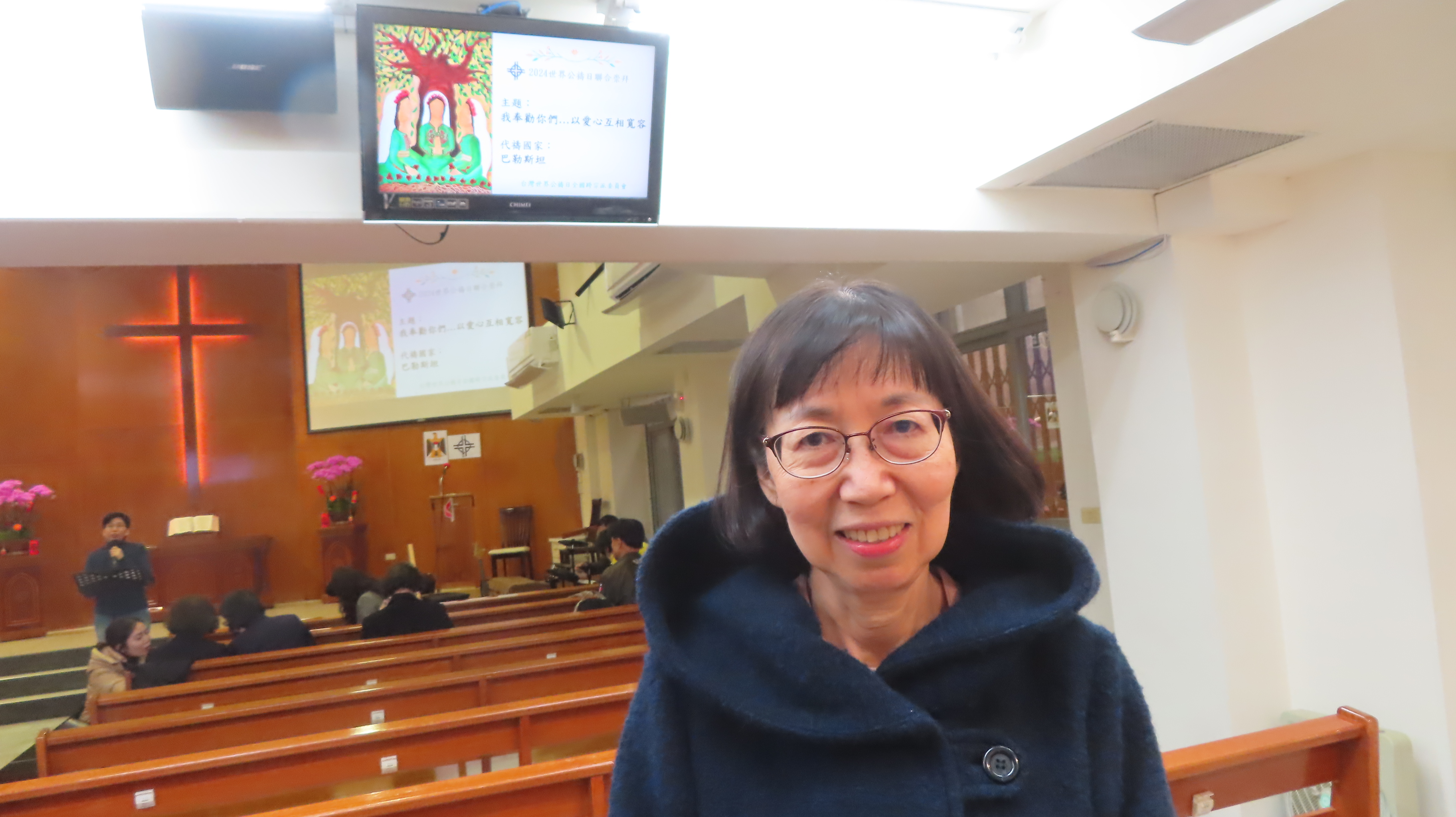 台灣世界公禱日全國跨宗派委員會輪值召集人YWCA監事朱張蓓蒂。（梁敬彥攝影）