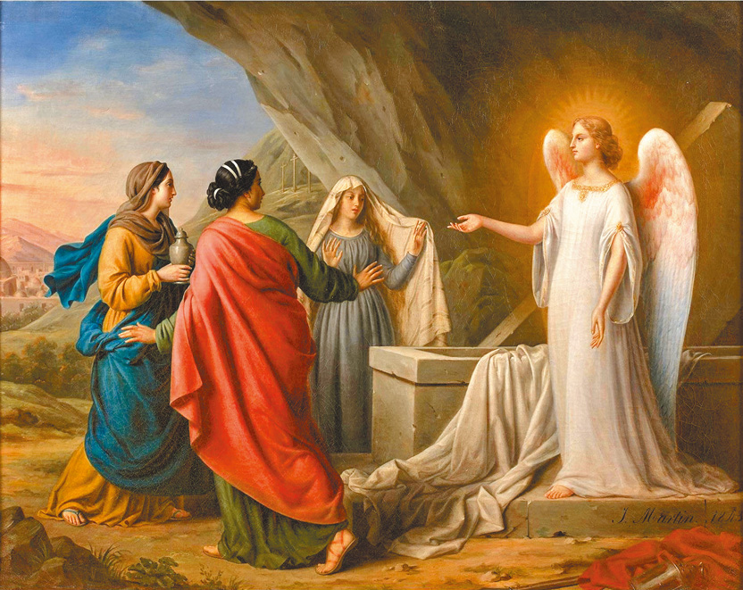 "The three women on the tomb of Christ", by Irma Martin
