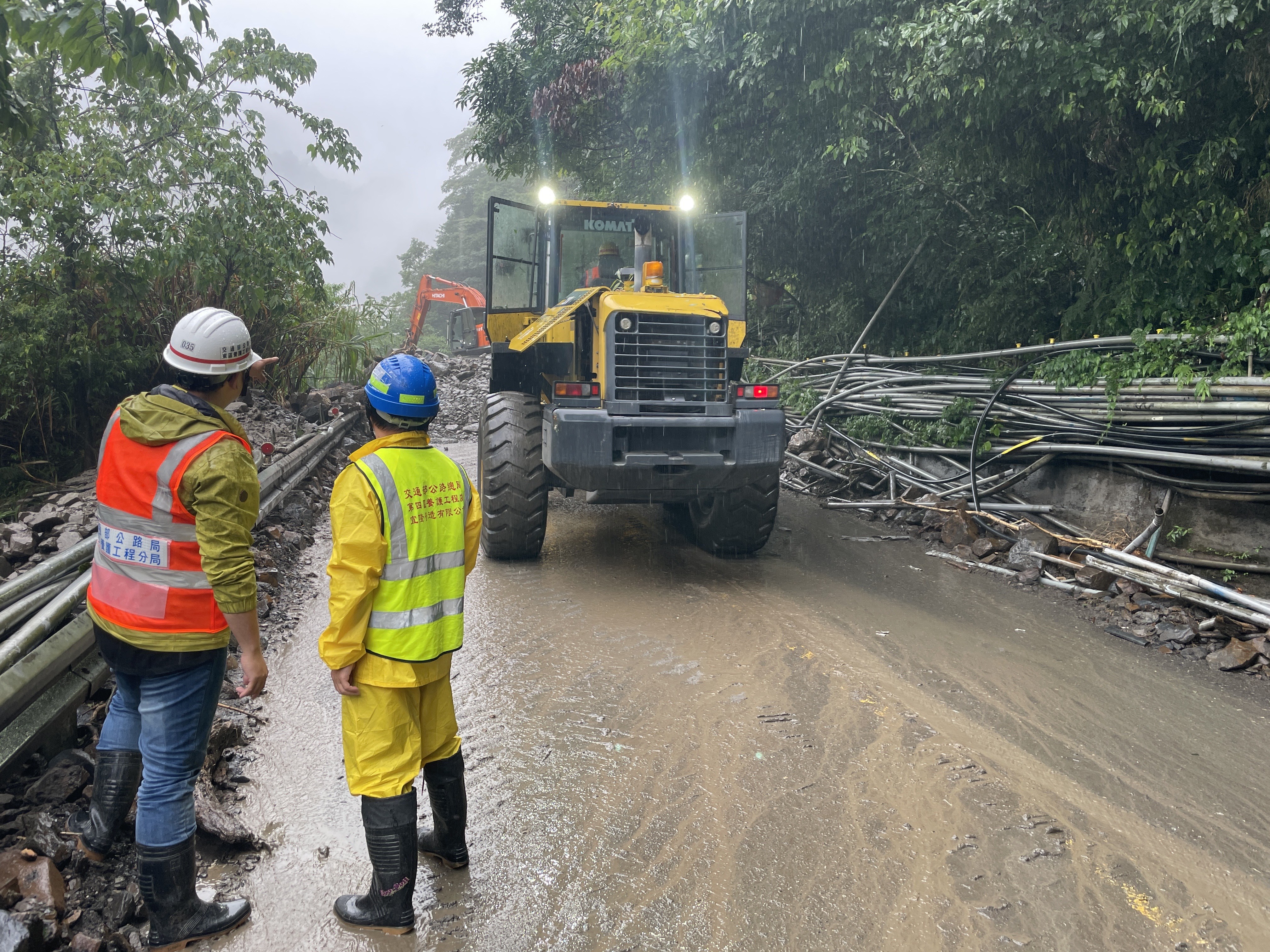 台七甲線搶通狀況（交通部公路總局提供）