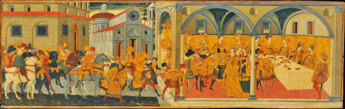 "The Story of Esther", by Marco del Buono Giamberti ; and Apollonio di Giovanni di Tomaso