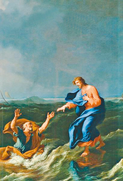 "Jesus saves the  ship of St. Peter",  by Adrien Manglard