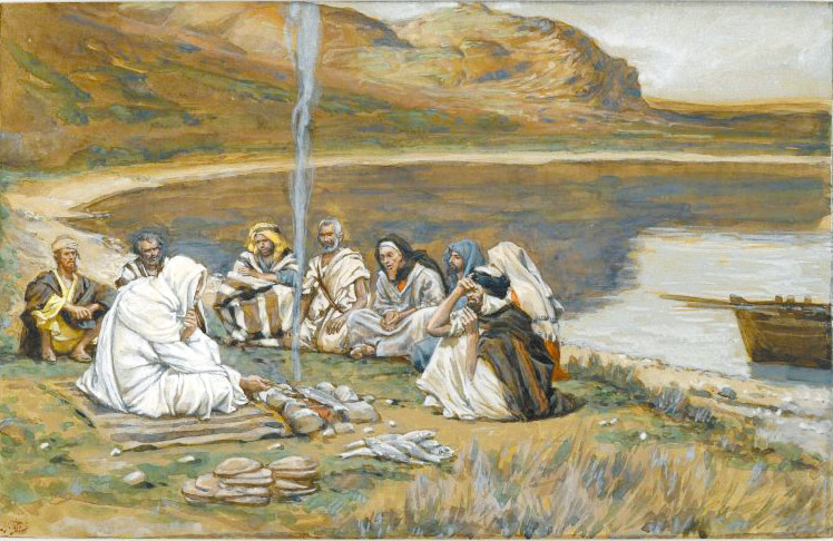  "Meal of Our Lord and the Apostles" (Repas de Notre-Seigneur et des apôtres) , by James Tissot