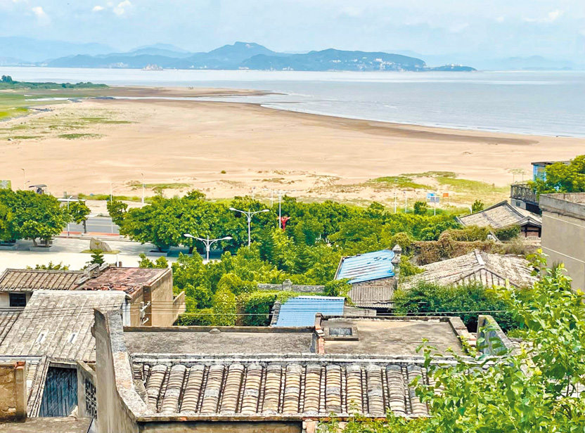 由梅花村遠眺望閩江口景觀。（攝影：王桂花）