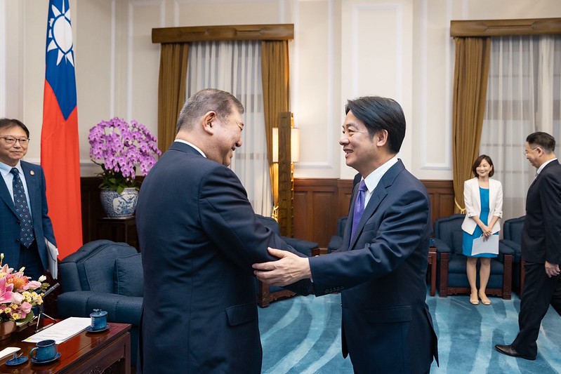 石破茂等日本國會議員來台拜訪賴清德總統。(圖/翻攝自總統府網站)