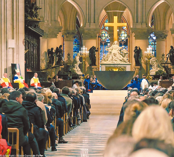 巴黎聖母院重啟儀式（圖／IG@dioceseparis）