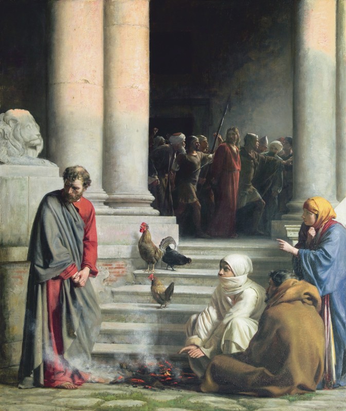 "The Denial of Peter", by Carl Bloch 