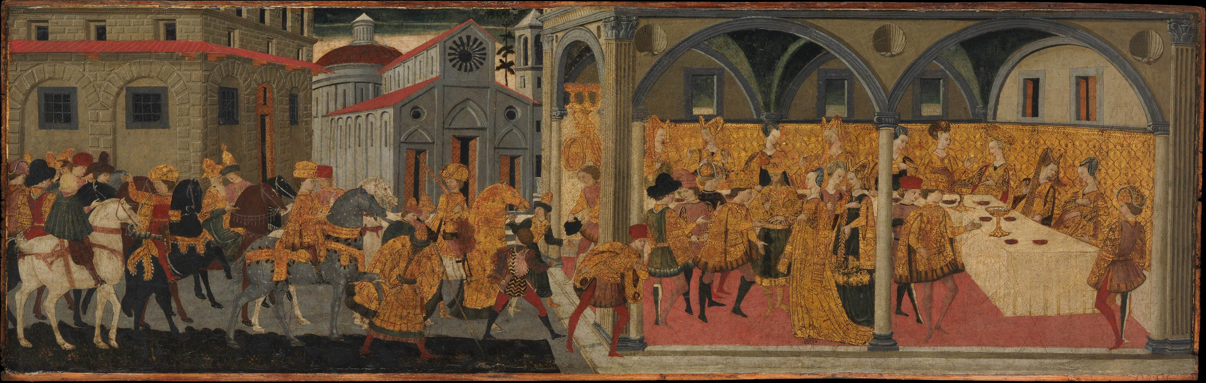 "The Story of Esther", by Marco del Buono Giamberti ; and Apollonio di Giovanni di Tomaso