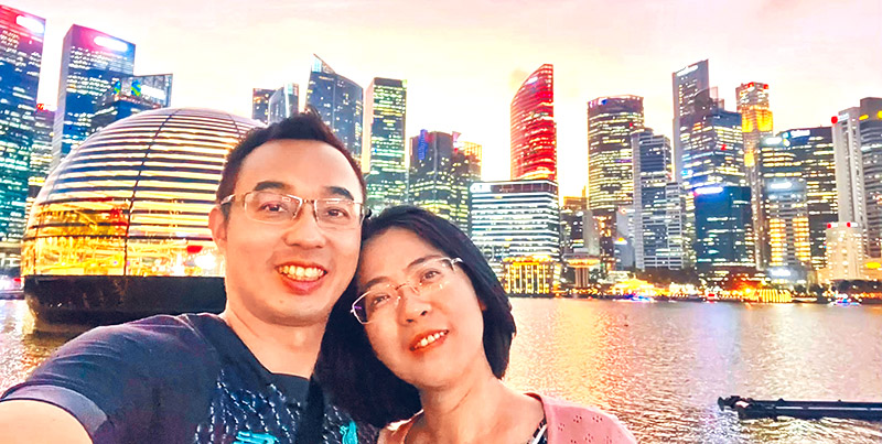 陳正才與妻子淑芬姊妹以更多時間來服事主。（圖／受訪者提供）