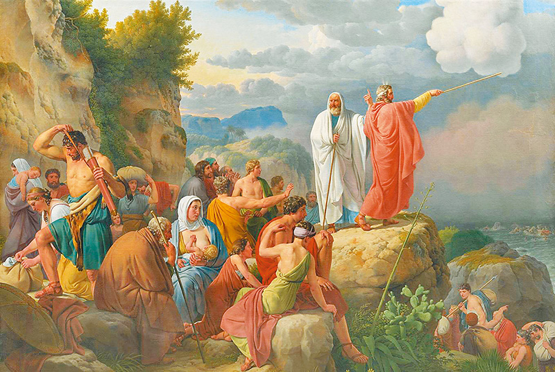 "The Israelites Resting after the Crossing of the Red Sea", by Christoffer Wilhelm Eckersberg