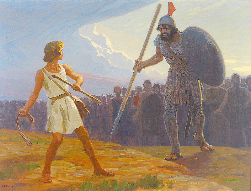 "David gegen Goliath",  by Gebhard Fugel