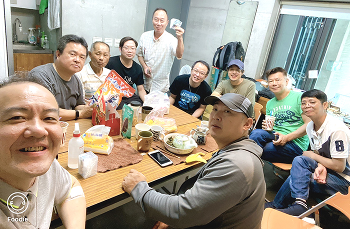 馬可小家聚會的弟兄們（受訪者提供）